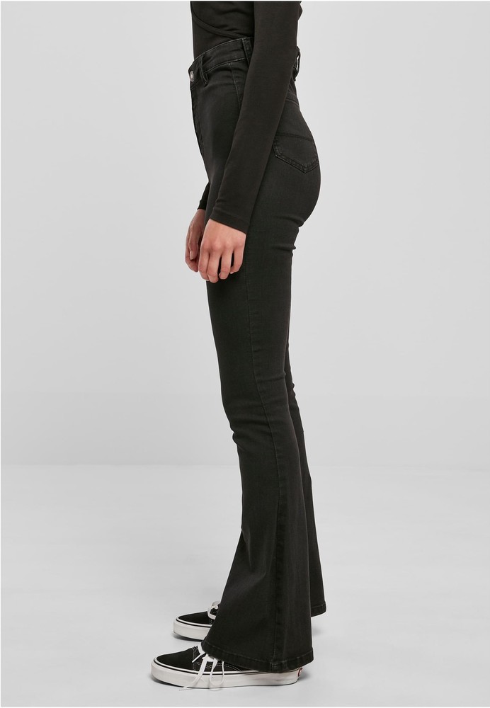 UrbanClassicsDamenJeansLadiesSuperStretchBootcutDenimPants