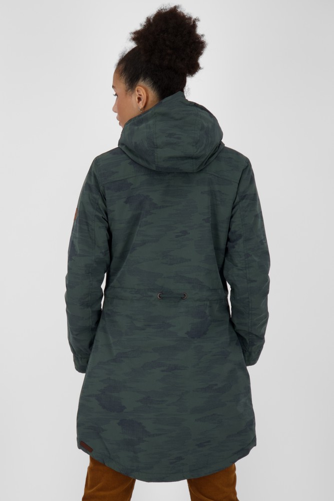 AlifeKickinDamenParkaJackeCharlotteAKBCoatDarkForest-2XL
