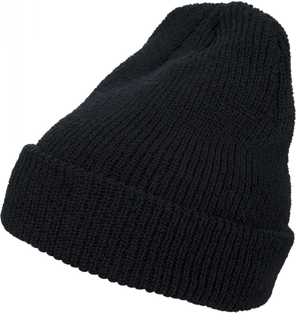 FlexfitBeanieLongKnitBeanieBlack