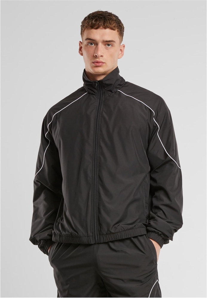 UrbanClassicsTrainingsjackePipedPanelTrackjacketTB7379Black-3XL