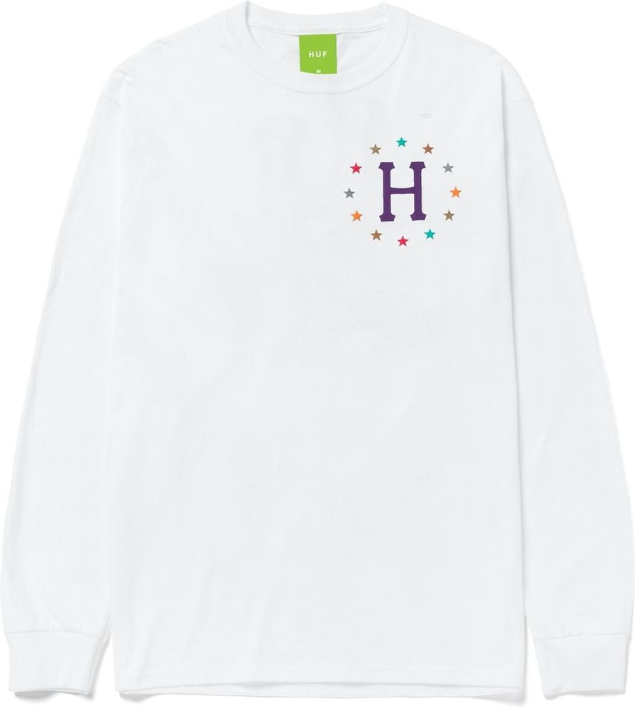 HUFPuffGalaxiesLongsleeveTS01809White-S