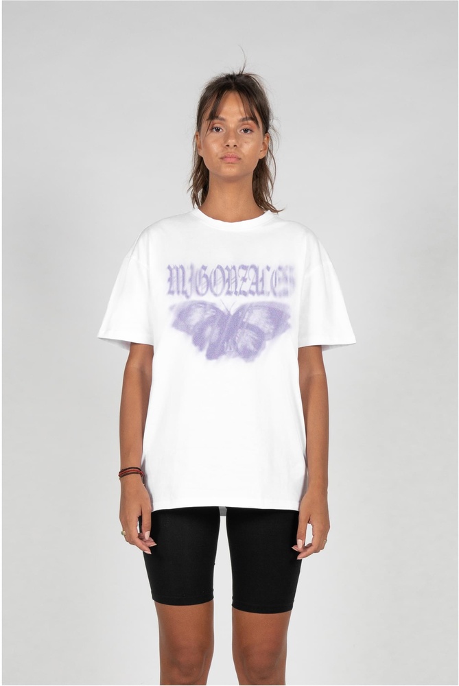 MJGONZALESDamenT-ShirtMJGHeavyOversizedTeeLadiesButterflyIllusionMJG11916White-3XL