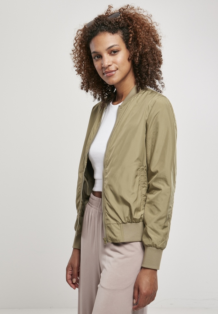 UrbanClassicsDamenJackeLadiesLightBomberJacketKhaki-3XL