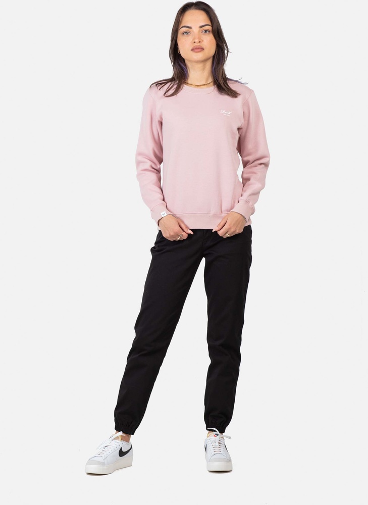 ReellDamenHoodieWomenLogoCrewneck2304-002-15-018SmokedPink-XS