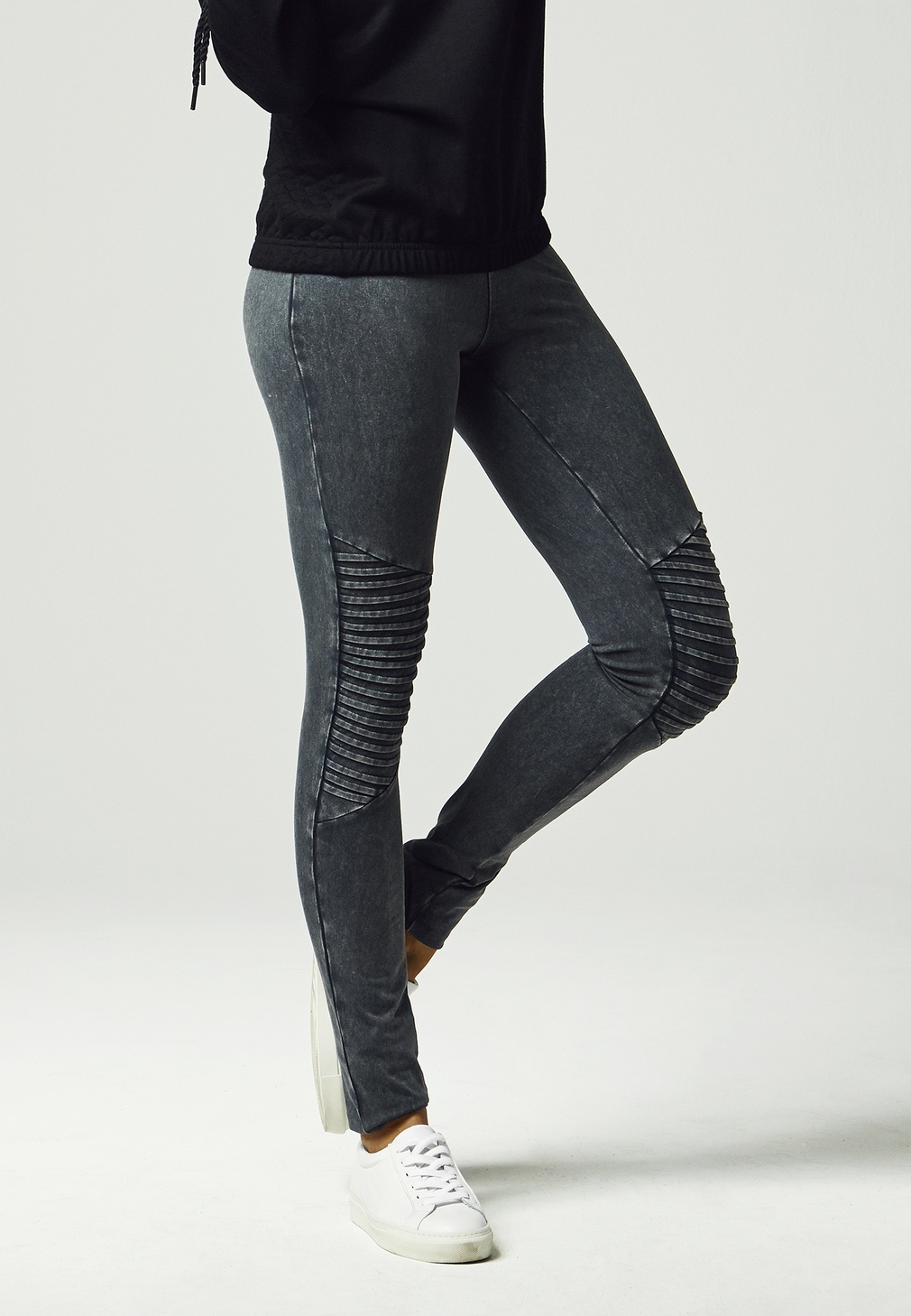 UrbanClassicsDamenLeggingsLadiesDenimJerseyLeggingsDarkgrey