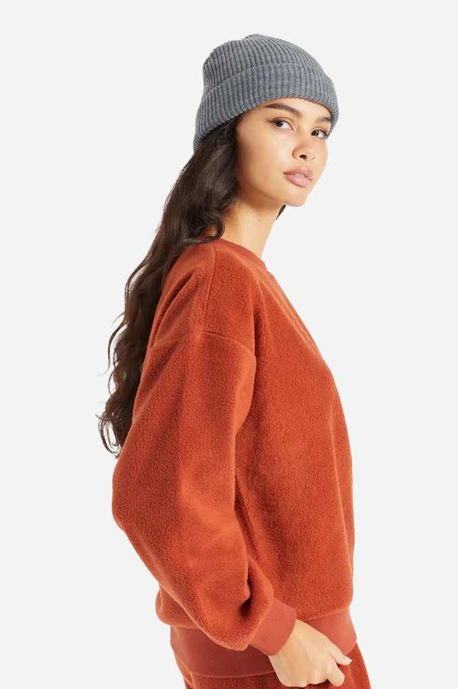 BrixtonMtzeHeistBeanieHeatherGrey