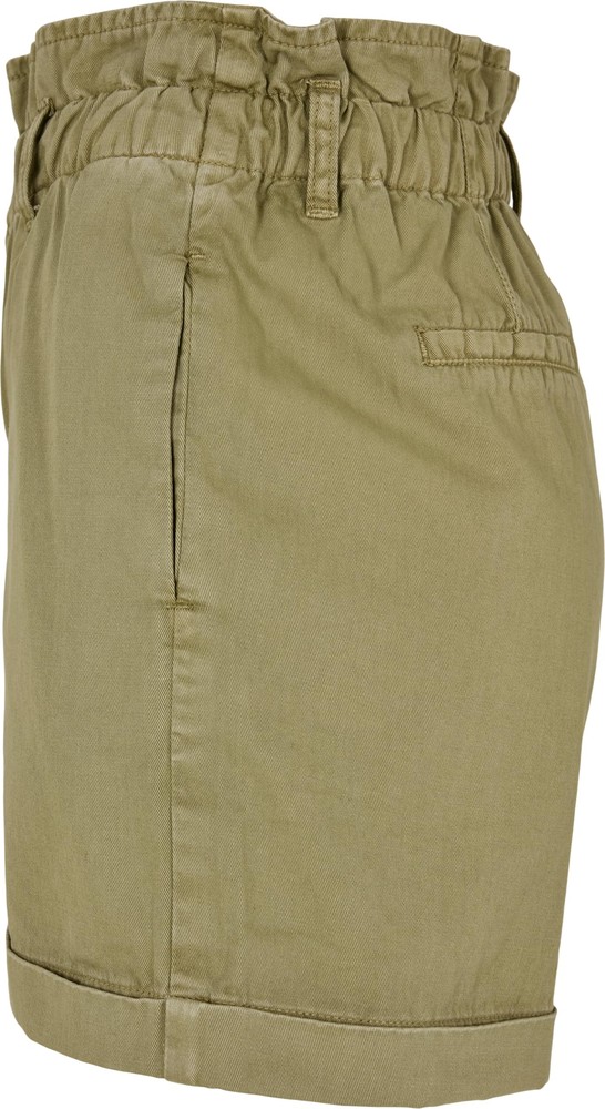 UrbanClassicsDamenLadiesPaperbagShortsKhaki-26