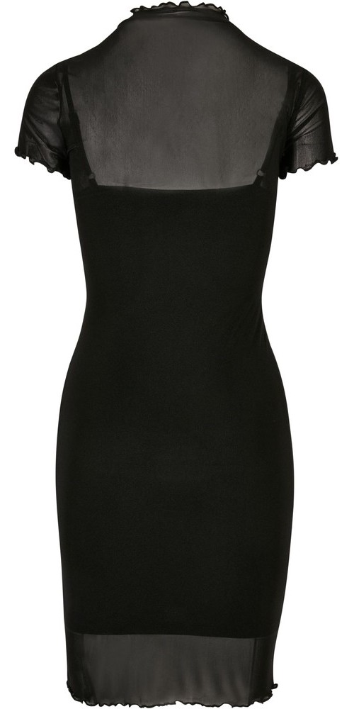UrbanClassicsDamenKleidLadiesMeshDoubleLayerDressBlack
