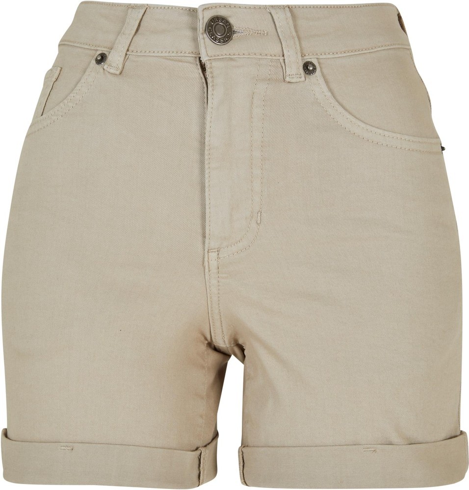 UrbanClassicsDamenLadiesColoredStrechDenimShorts