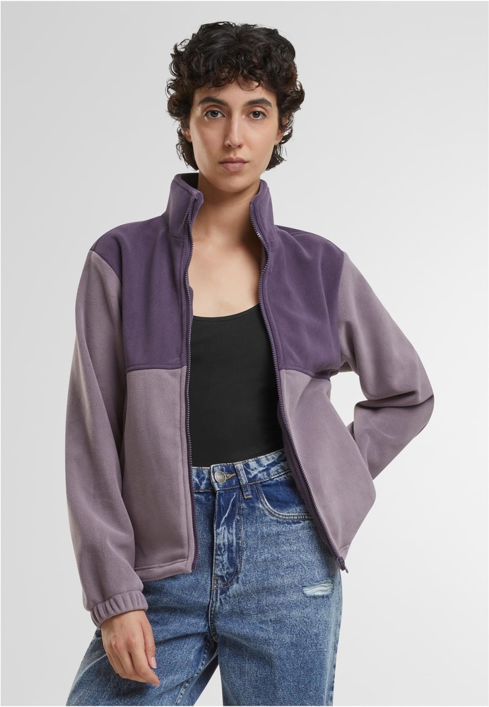 UrbanClassicsDamenLadiesDoublePolarfleeceJacketTB6905PurplenightFadedpurple-3XL