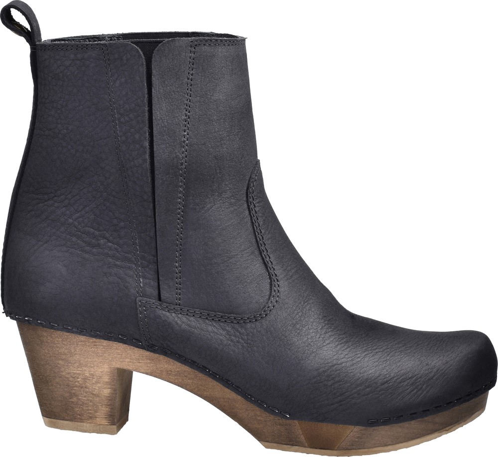 SanitaDamenStiefelWood-RinaBlockFlexBootBlack