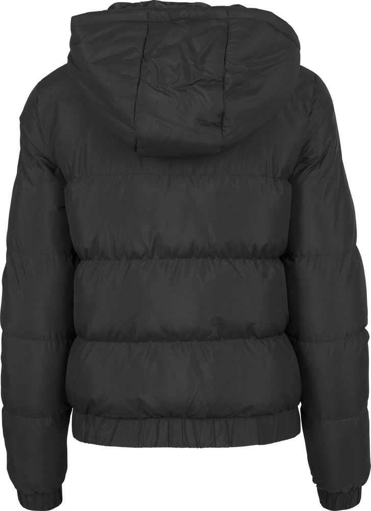 UrbanClassicsKinderJackeGirlsHoodedPufferJacketBlack-110116
