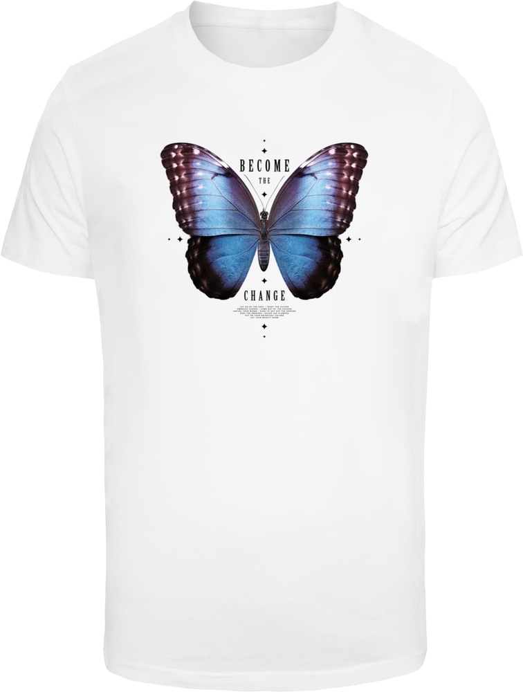 MisterTeeT-ShirtBecometheChangeButterflyTeeMT3028White-3XL