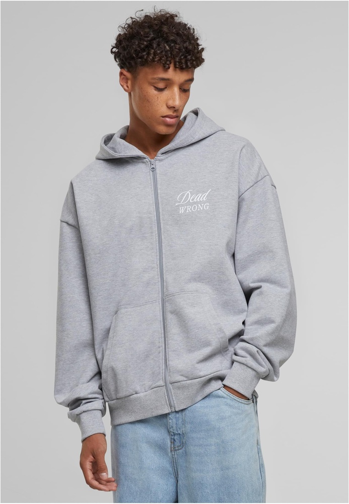 MTUpscaleDangerousGroundsOversizeZipHoodyMT3608HeatherGrey-3XL