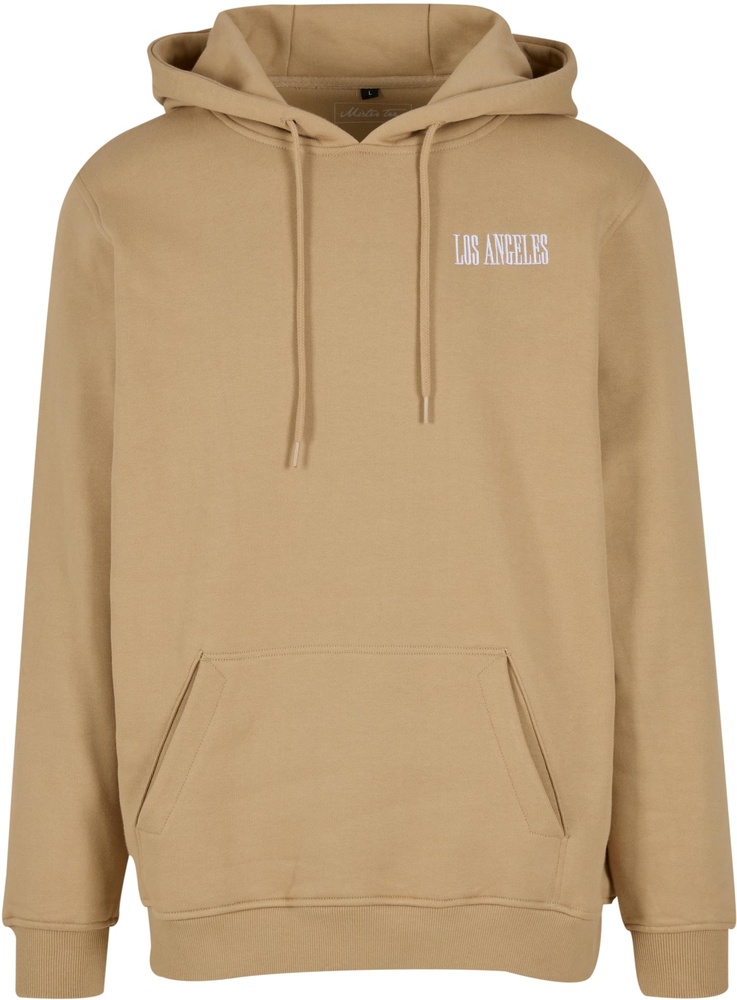 MisterTeeLosAngelesWordingEmbRegularHoodyMT3921Unionbeige-3XL