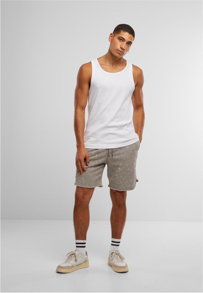 UrbanClassicsWashedPipedShortsTB7345Steelgrey-3XL