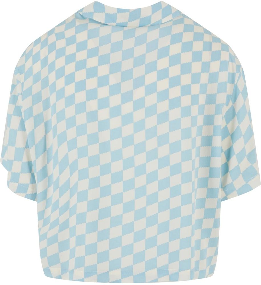 UrbanClassicsDamenLadiesViscoseResortShirtTB4365Oceanbluecheck-3XL