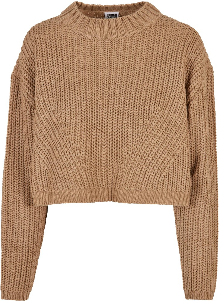 UrbanClassicsDamenSweatshirtLadiesWideOversizeSweaterUnionbeige-3XL