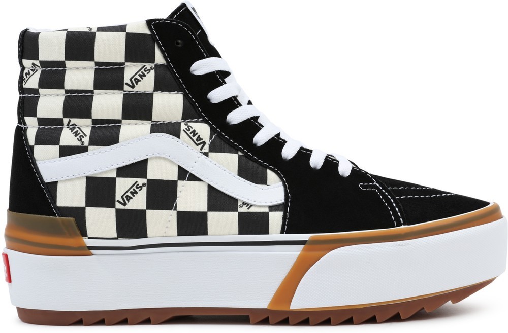 VansUnisexLifestyleClassicFTWSneakerUaSk8-HiStackedCheckerboardMultiTrueWhite