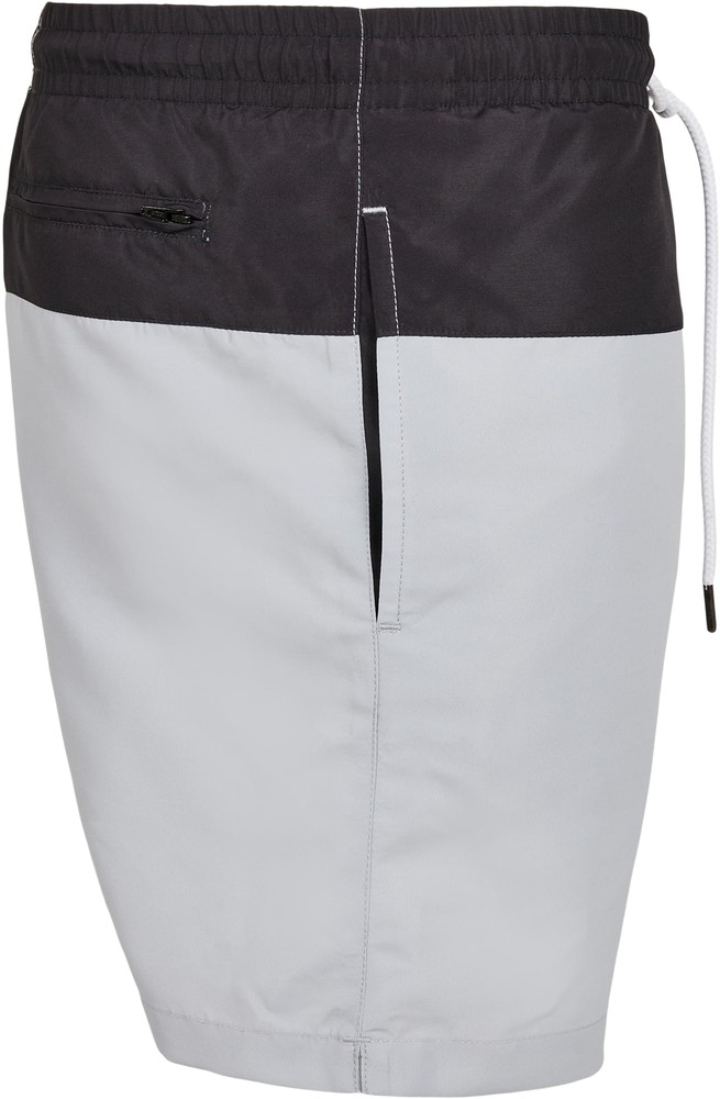 UrbanClassicsBlockSwimShortsLightasphaltBlack-3XL