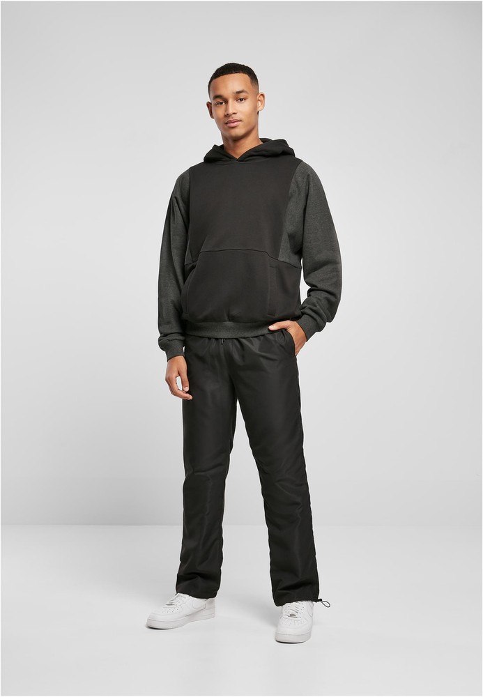 UrbanClassicsSweatshirtCutOnSleeveHoodyBlackCharcoal