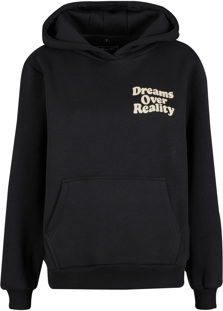 MissTeeDamenDreamsOverRealityLadiesFluffyHoodyMST214Black-3XL