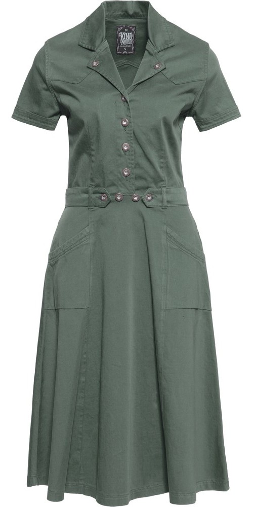 QueenKerosinWorkwearSwingkleidQK5201015000Green-3XL