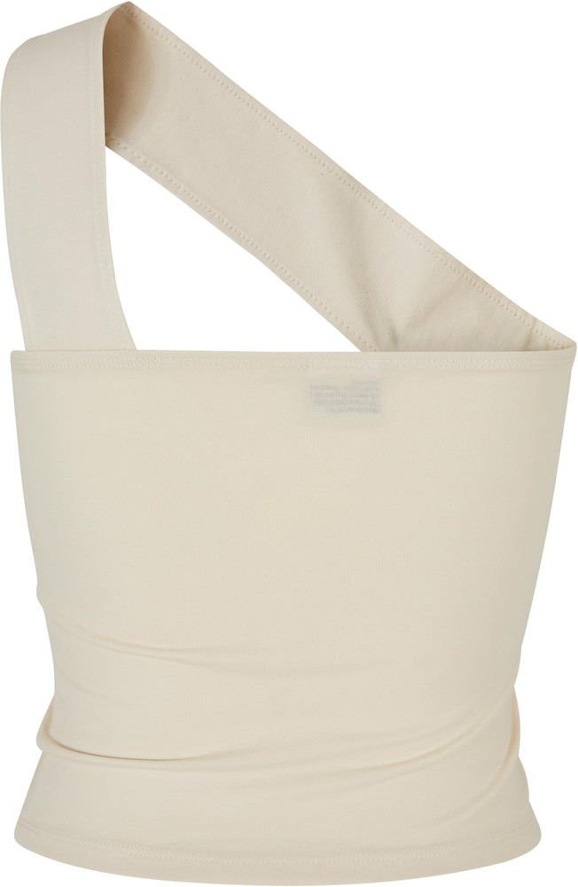 UrbanClassicsDamenLadiesOneStrapTopWhitesand-3XL