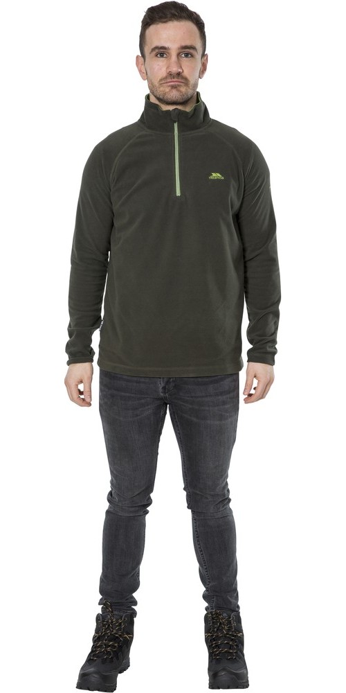 TrespassFleecejackeFleecepulloverBlackford-MaleMicrofleeceAt100Olive-M