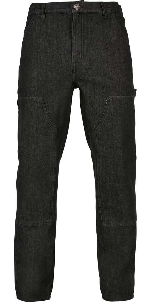 UrbanClassicsHoseDoubleKneeJeansRealblackWashed-30