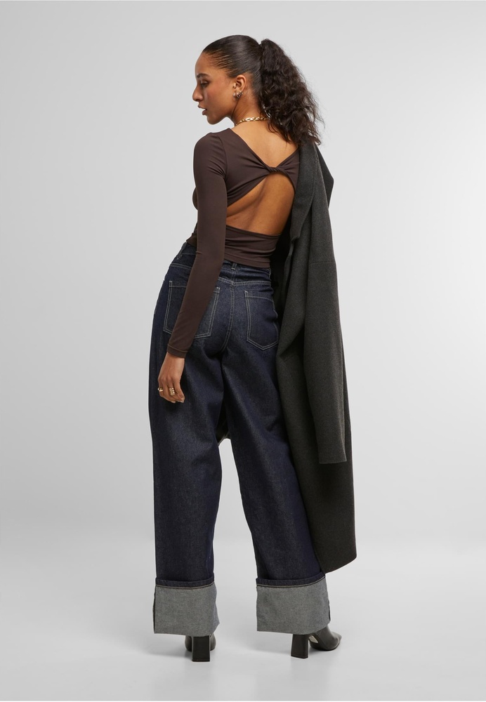 UrbanClassicsDamenLadiesSlimFitLongsleeveTB7721Warmbrown-L