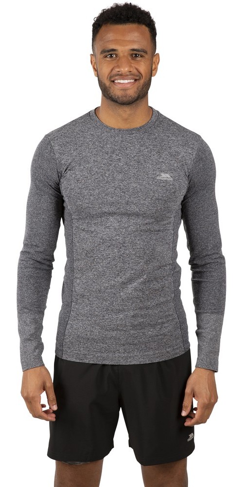 TrespassLongsleeveTimo-MaleActiveTopTp75BlackMarl-M