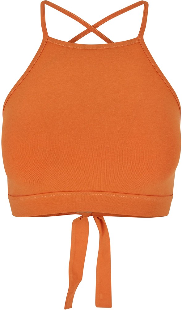 UrbanClassicsDamenLadiesTriangleTopVinatgeorange-3XL
