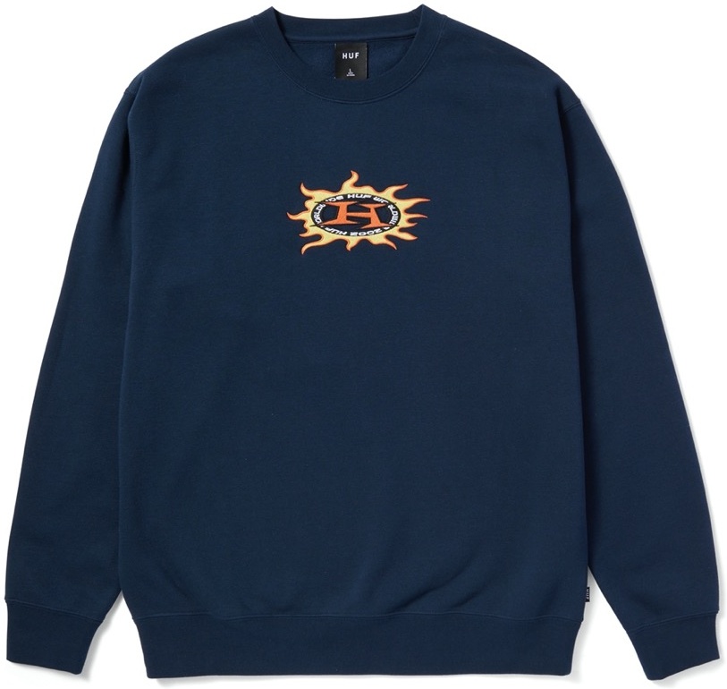 HUFFirePulloverPF00621Navy-S