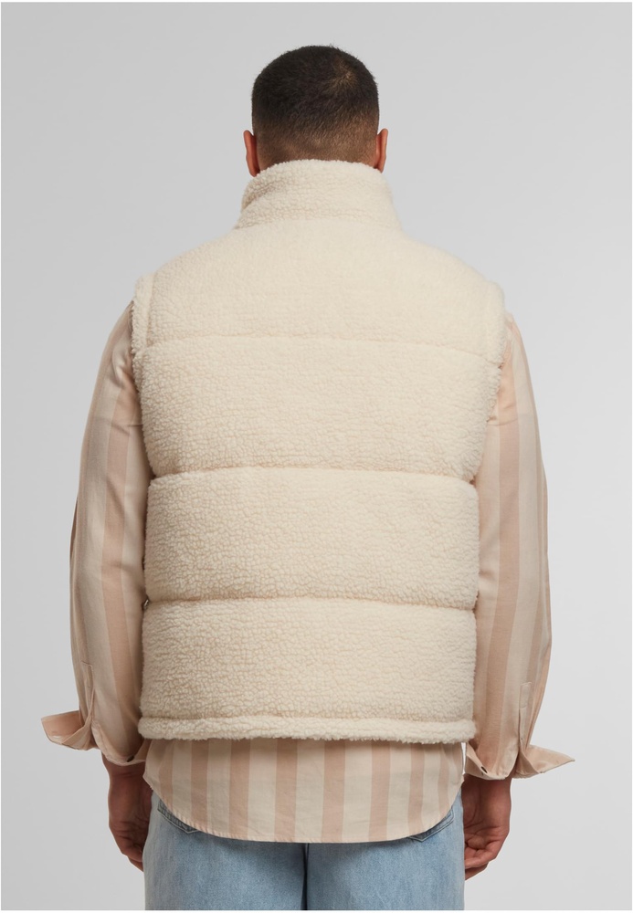 UrbanClassicsVestBasicTeddyPufferTB7939Whitesand-3XL