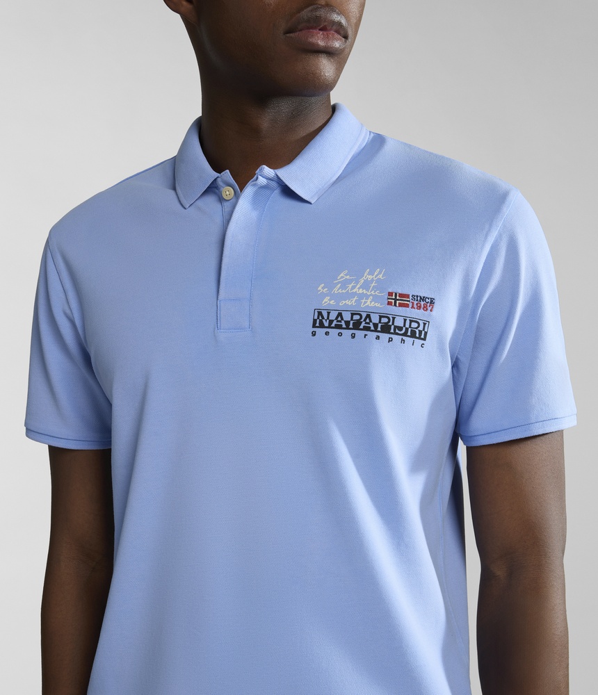 NapapijriPoloShirtE-ColvilleNP0A4HPXBlueFlower-S
