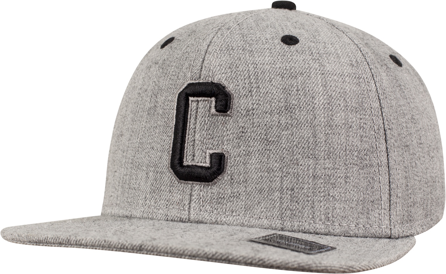 MSTRDSCapCLetterSnapbackHeatherGrey-htgreyL