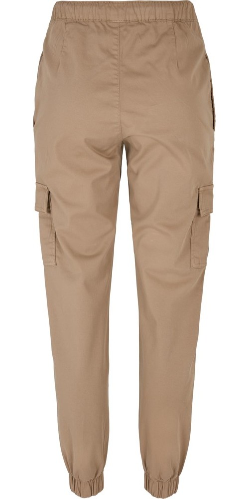 UrbanClassicsDamenLadiesHighWaistCargoComfortJoggingPantsSofttaupe