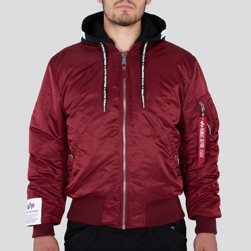 AlphaIndustriesJackeMA-1ZHPBurgundy