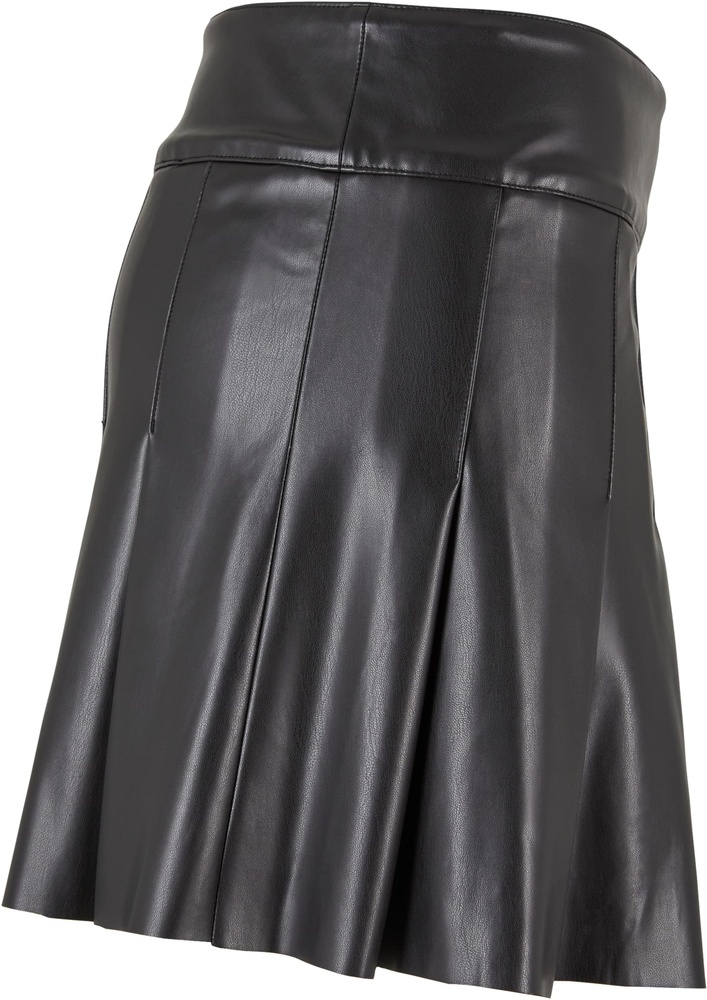 UrbanClassicsDamenLadiesSyntheticLeatherPleatedSkirtTB7059