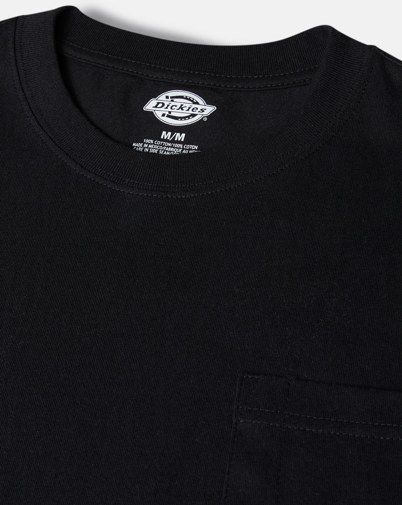 DickiesT-ShirtHeavyweightLsPocketTeeRelaxedDK0WL450Black-S