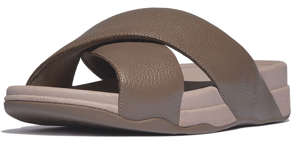 FitFlopSandalenSurferMensTumbled-LeatherCrossSlidesHA6JavaJava-42