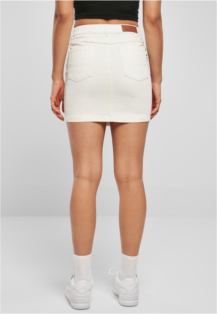 UrbanClassicsDamenLadiesOrganicStretchDenimMiniSkirtOffwhiteRaw-26