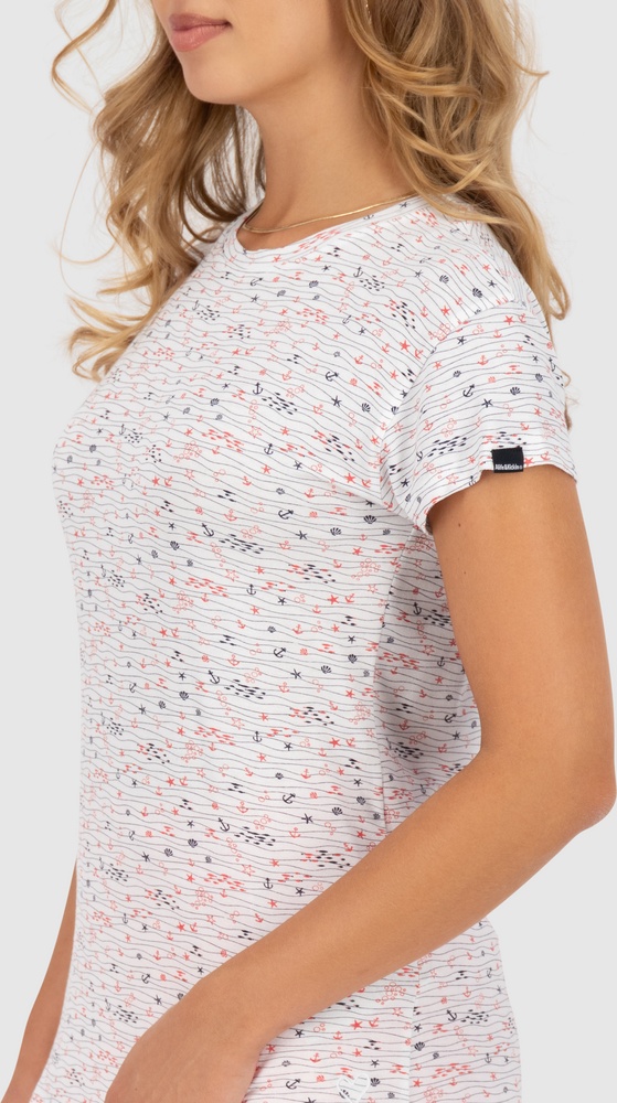 AlifeKickinDamenT-ShirtMalisaAKShirt51090-9999BrilliantWhiteOceanWildlife-L