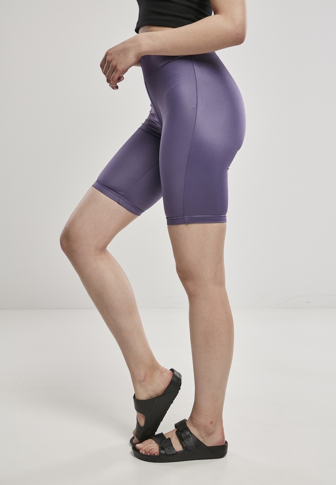 UrbanClassicsDamenShortsLadiesImitationLCycleShortsDarkduskviolet-3XL