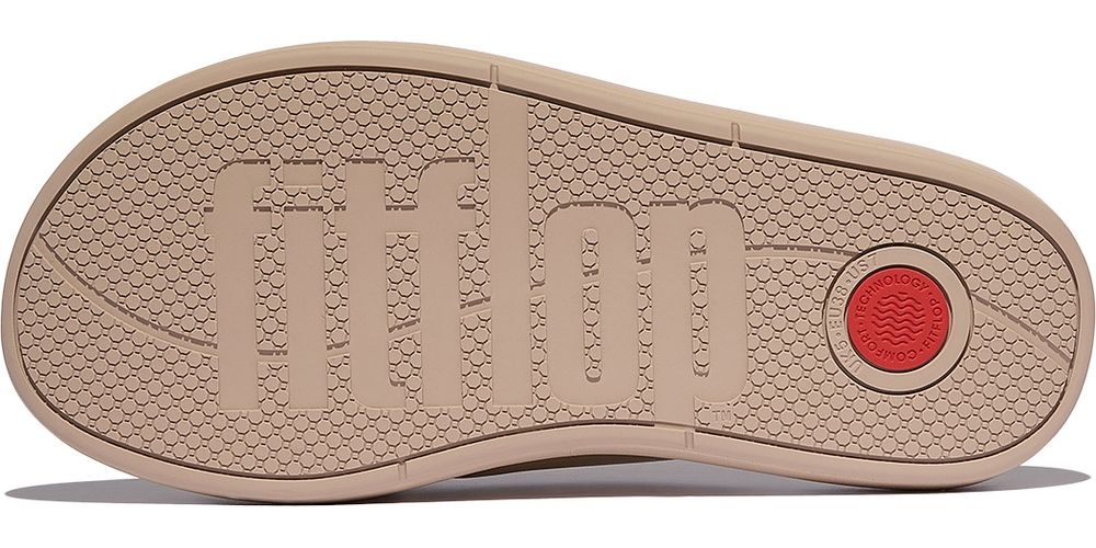 FitFlopDamenSandalenIqushionD-LuxePaddedLeatherCrossSlidesJB5