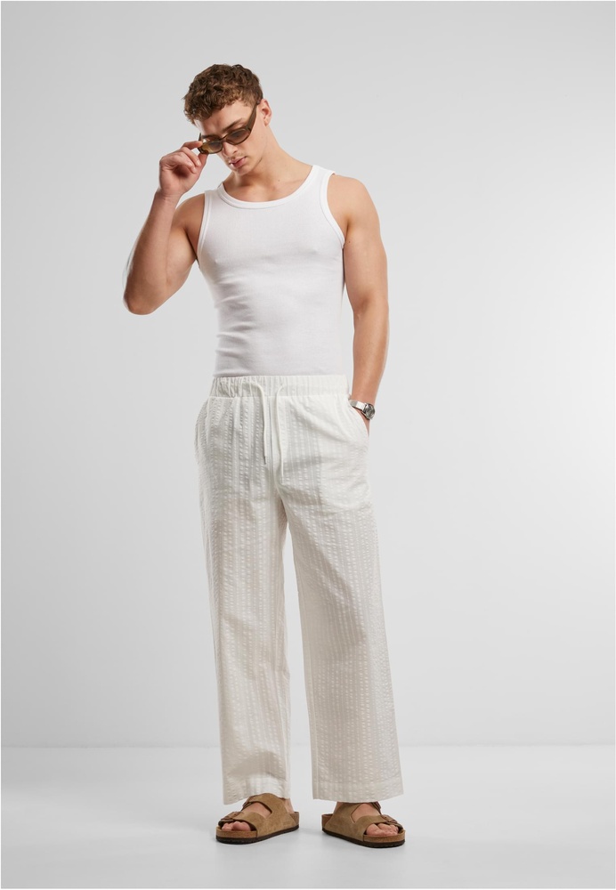 UrbanClassicsLooseSeersuckerPantsTB7566White-3XL