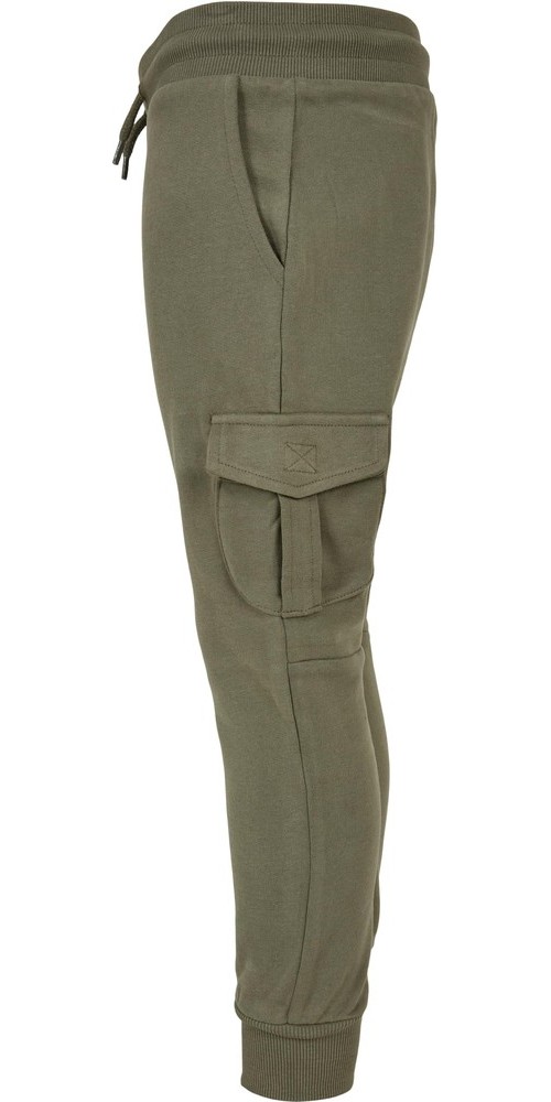 UrbanClassicsJungenBoysFittedCargoSweatpantsOlive-110116
