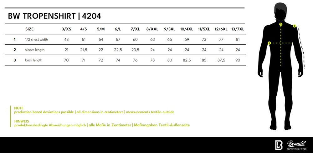 BranditBwTropenshirt4204