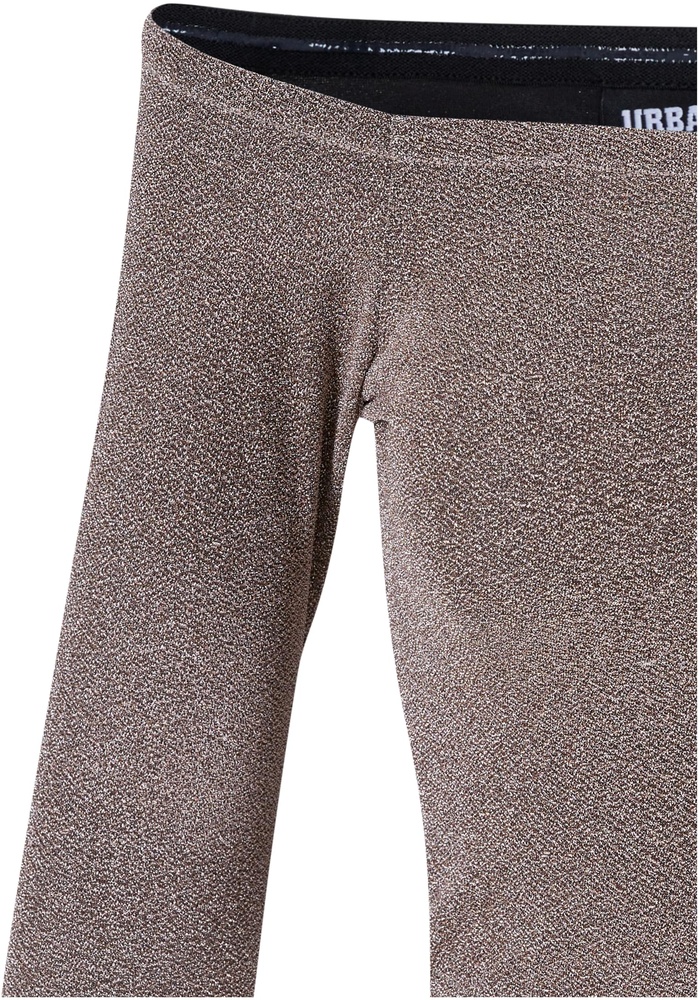 UrbanClassicsDamenLadiesOffShoulderGlitterLongsleeveTB6125Gold-3XL